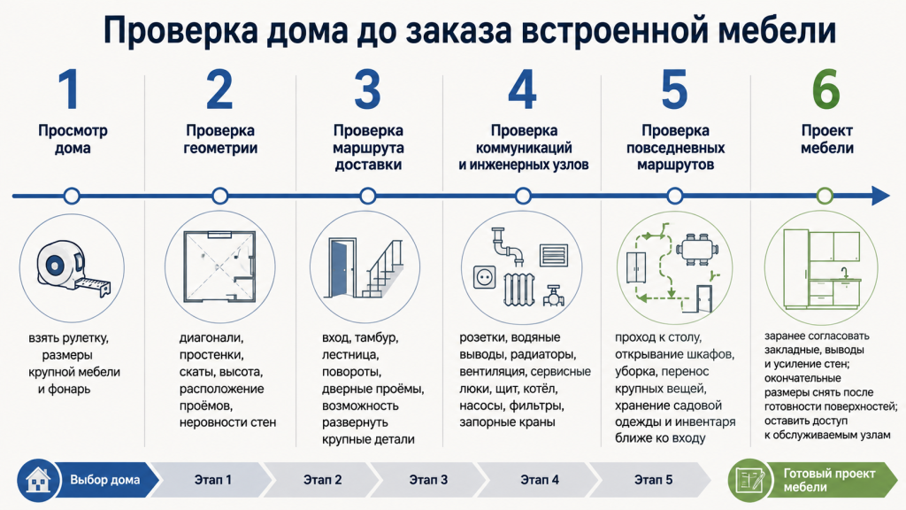 Проверка дома до заказа встроенной мебели